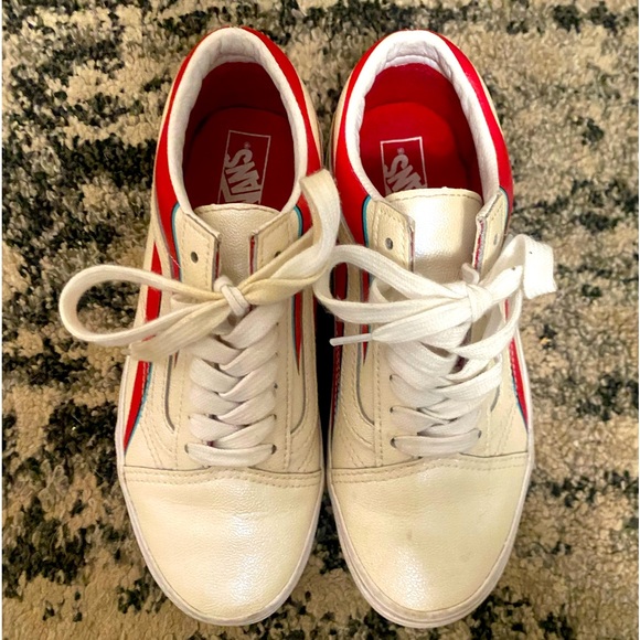 RARE David Bowie vans / Womens size 5.5 - Picture 2 of 2